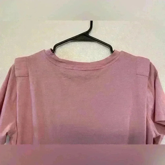 Ted Baker London Women's Klaaraa Structured Shoulder Dusky Pink T-Shirt Size 4. - Picture 8 of 9